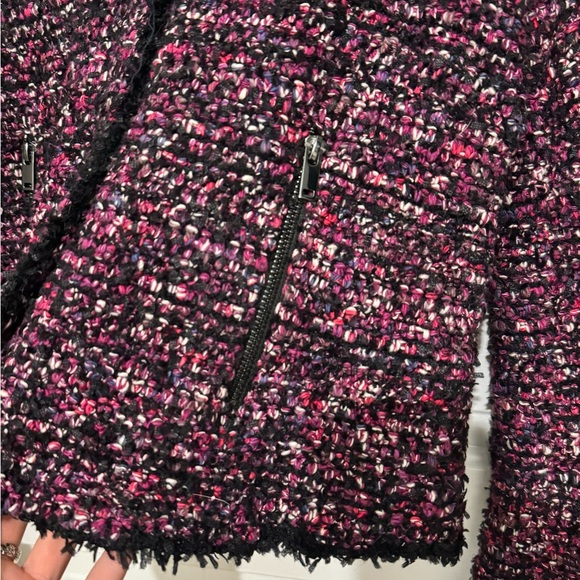 Women’s Tweed Sweater Blazer Cardigan Jacket Coat Size M NWT - Picture 3 of 14